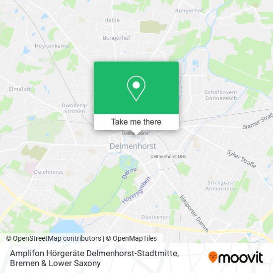 Карта Amplifon Hörgeräte Delmenhorst-Stadtmitte