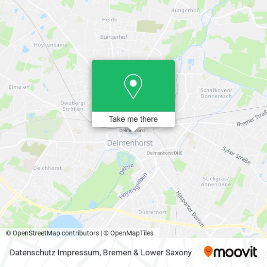 Datenschutz Impressum map
