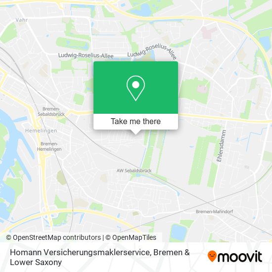 Homann Versicherungsmaklerservice map