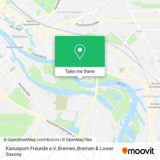 Карта Kanusport-Freunde e.V. Bremen