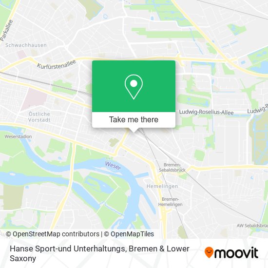 Hanse Sport-und Unterhaltungs map