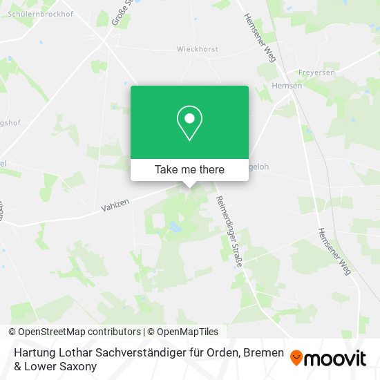 Hartung Lothar Sachverständiger für Orden map