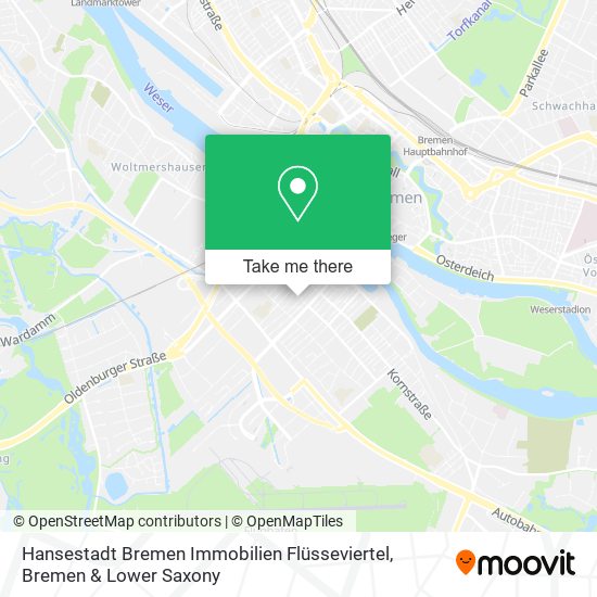Hansestadt Bremen Immobilien Flüsseviertel map