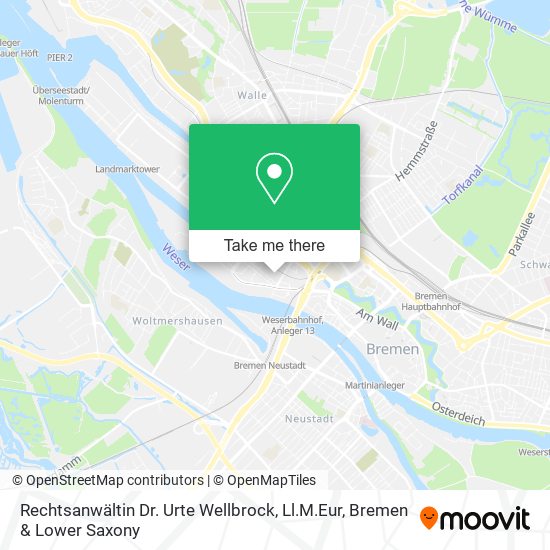 Rechtsanwältin Dr. Urte Wellbrock, Ll.M.Eur map