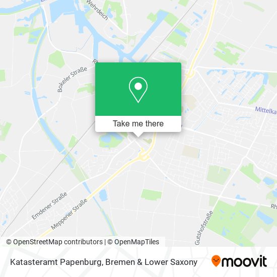 Katasteramt Papenburg map