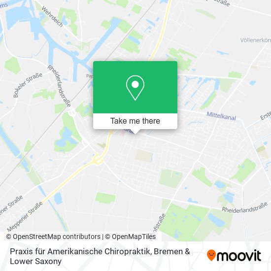 Praxis für Amerikanische Chiropraktik map