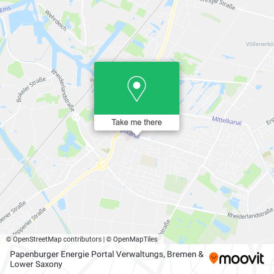 Карта Papenburger Energie Portal Verwaltungs