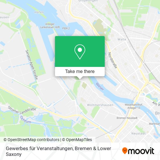 Gewerbes für Veranstaltungen map