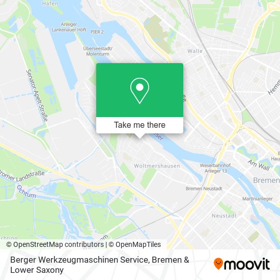 Berger Werkzeugmaschinen Service map