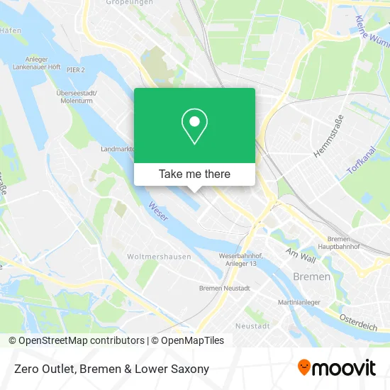 Zero Outlet map