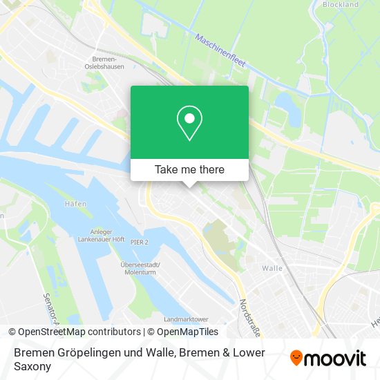 Карта Bremen Gröpelingen und Walle