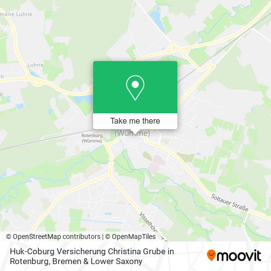 Huk-Coburg Versicherung Christina Grube in Rotenburg map