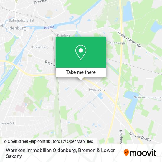 Warnken Immobilien Oldenburg map