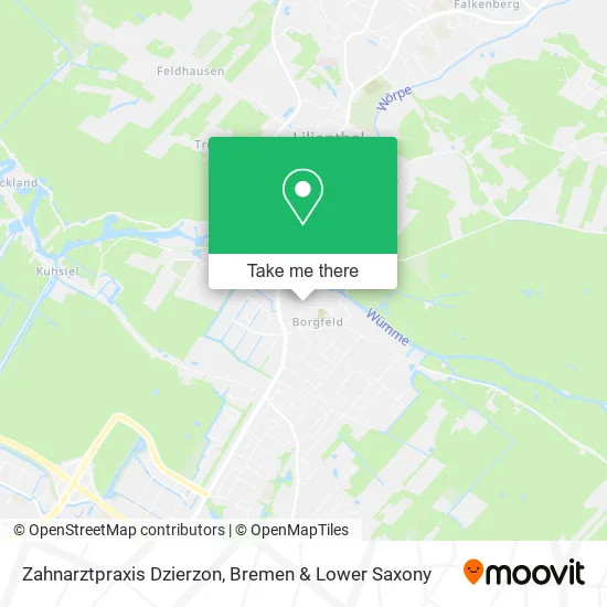 Карта Zahnarztpraxis Dzierzon