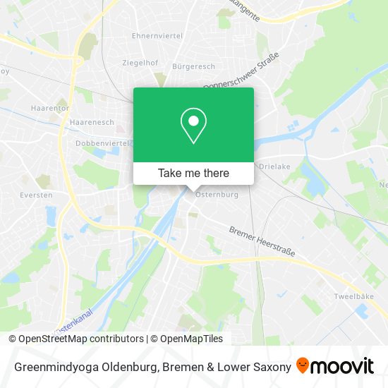 Greenmindyoga Oldenburg map