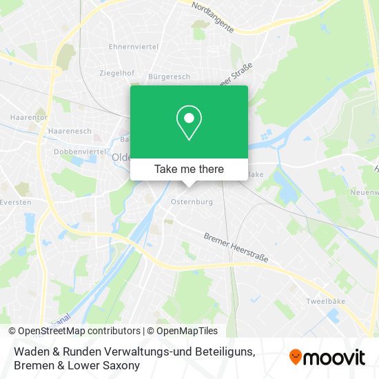 Карта Waden & Runden Verwaltungs-und Beteiliguns