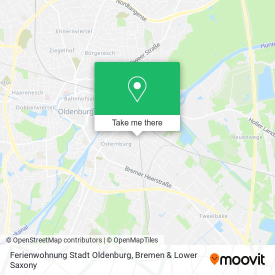 Ferienwohnung Stadt Oldenburg map