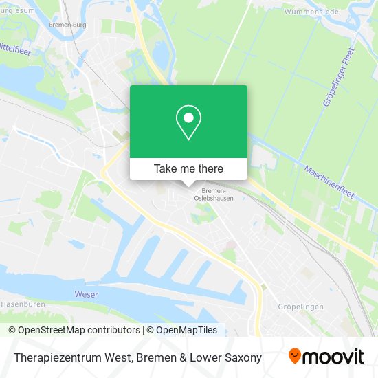 Therapiezentrum West map