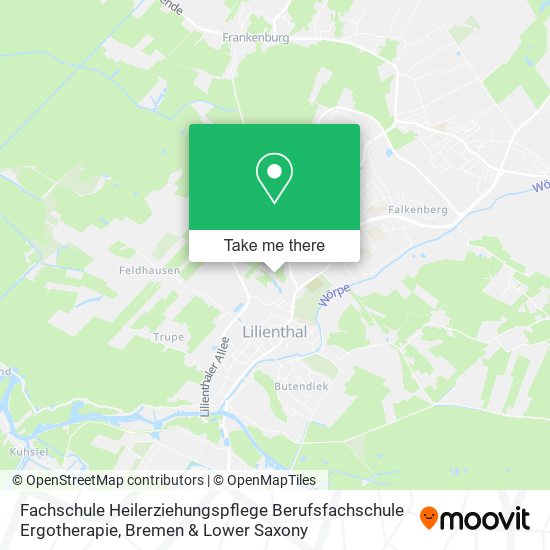 Fachschule Heilerziehungspflege Berufsfachschule Ergotherapie map