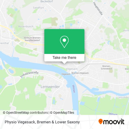 Physio Vegesack map