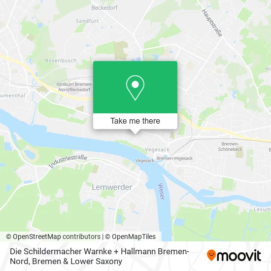 Карта Die Schildermacher Warnke + Hallmann Bremen-Nord