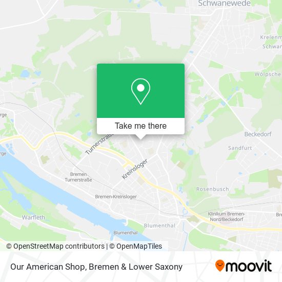 Our American Shop map