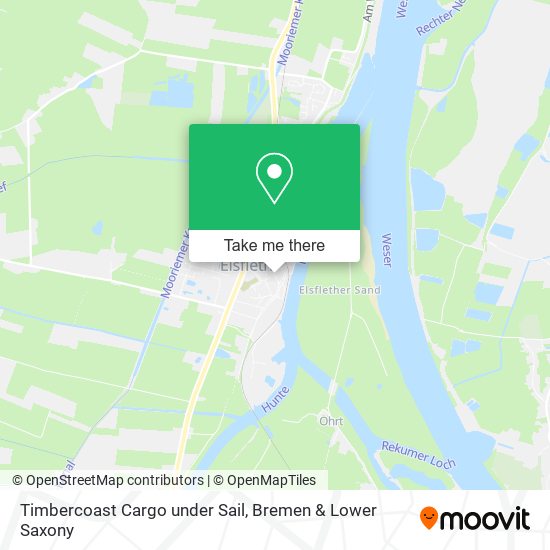 Timbercoast Cargo under Sail map