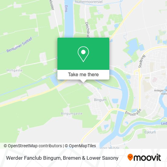 Werder Fanclub Bingum map