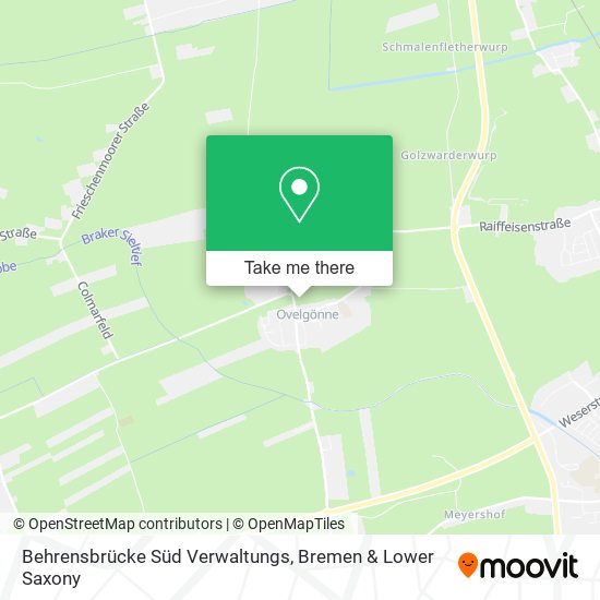 Behrensbrücke Süd Verwaltungs map