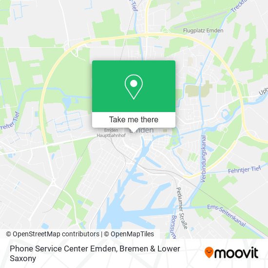 Phone Service Center Emden map