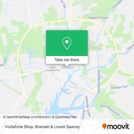 Vodafone Shop map