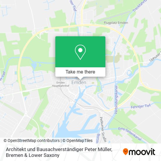 Architekt und Bausachverständiger Peter Müller map