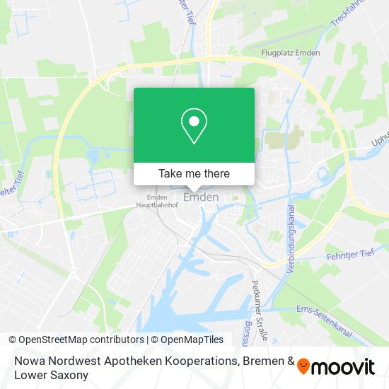 Nowa Nordwest Apotheken Kooperations map