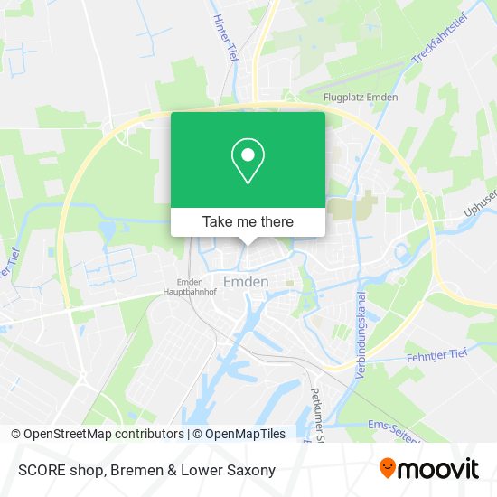 SCORE shop map