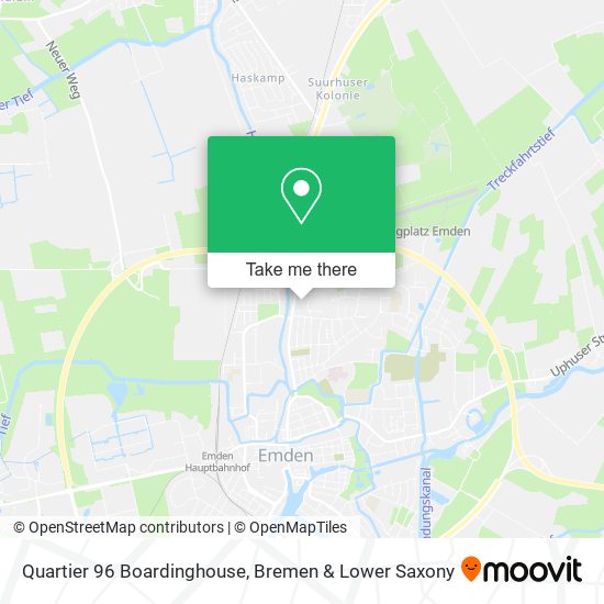 Quartier 96 Boardinghouse map