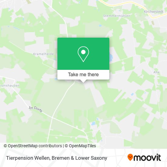 Tierpension Wellen map