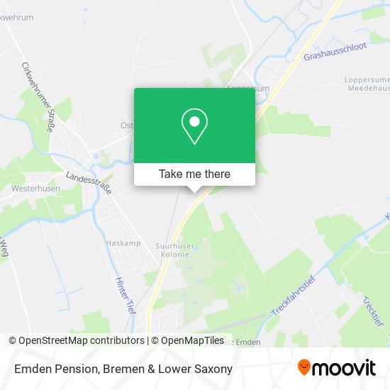 Emden Pension map