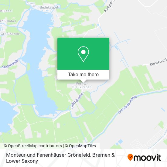 Monteur-und Ferienhäuser Grönefeld map