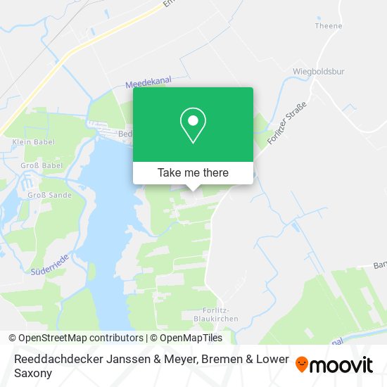 Reeddachdecker Janssen & Meyer map
