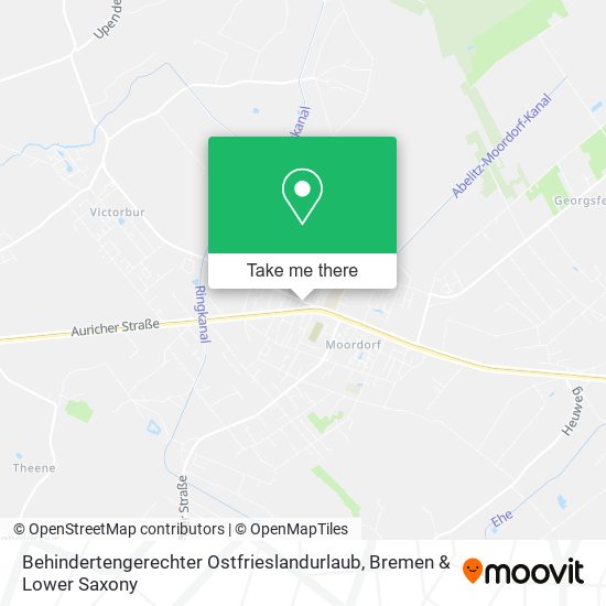 Behindertengerechter Ostfrieslandurlaub map