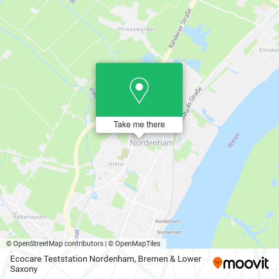 Ecocare Teststation Nordenham map