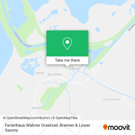 Ferienhaus Wabner Greetsiel map