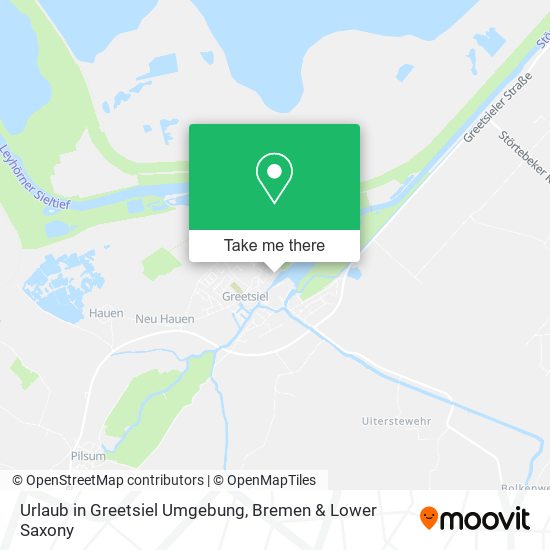 Urlaub in Greetsiel Umgebung map