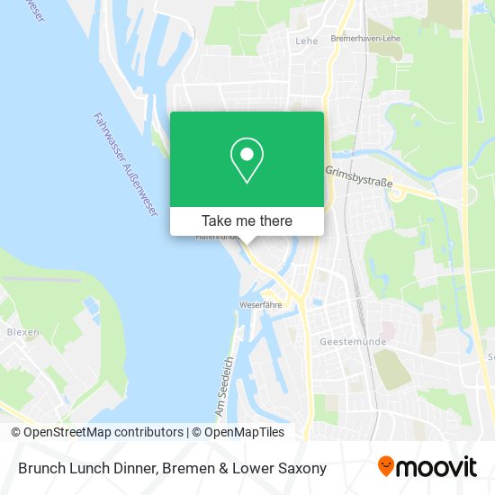 Brunch Lunch Dinner map
