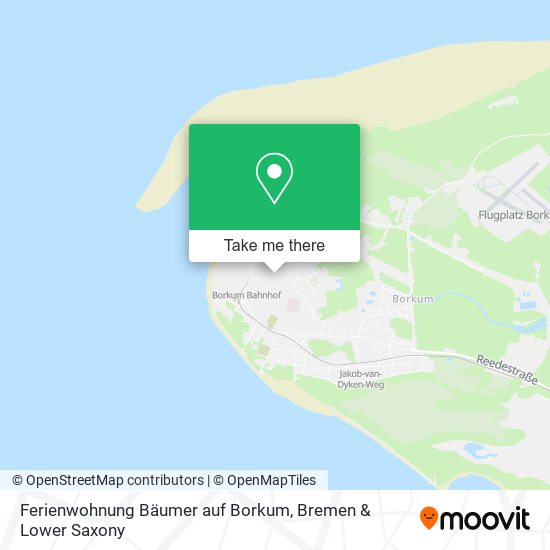 Ferienwohnung Bäumer auf Borkum map