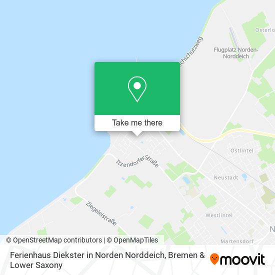 Ferienhaus Diekster in Norden Norddeich map