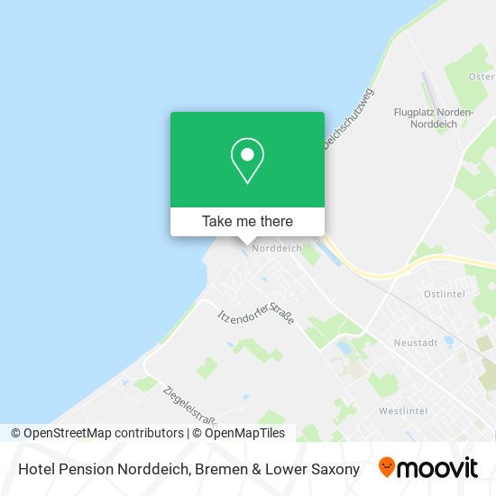 Hotel Pension Norddeich map