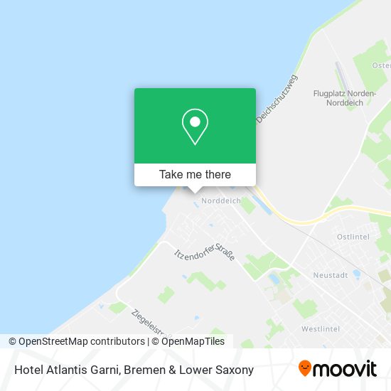 Hotel Atlantis Garni map