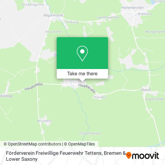 Förderverein Freiwillige Feuerwehr Tettens map
