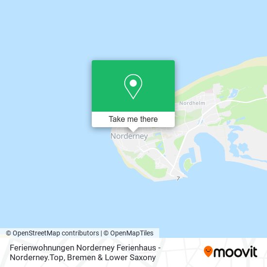 Ferienwohnungen Norderney Ferienhaus - Norderney.Top map